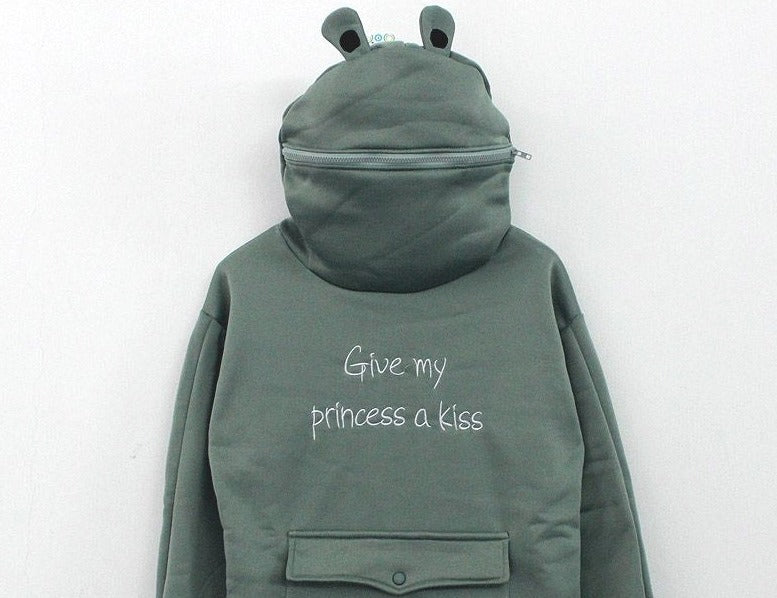 Oriental Style Frog Hoodie Sweatshirt