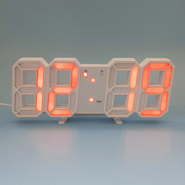 Modern Large LED Wall Clock Display