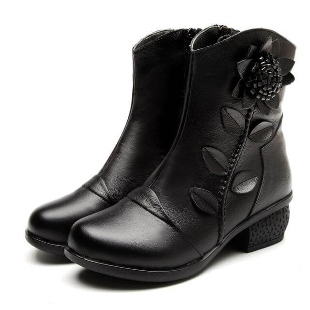 Elegant Low Heel Women's Ankle Boots
