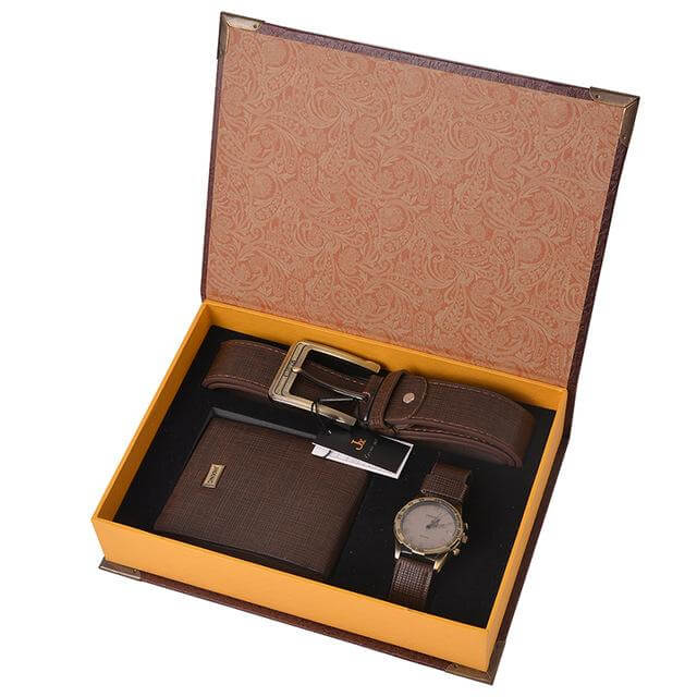 Premium Leather Travel Accessories Kit