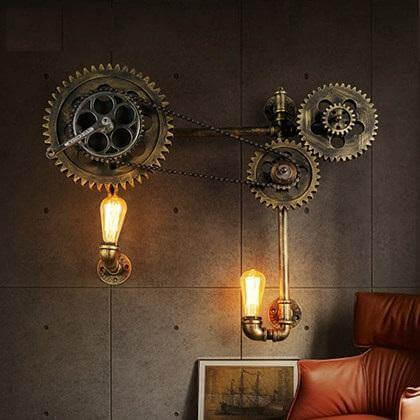 Rustic Modern Metal Wall Sconce Light - Luxicro