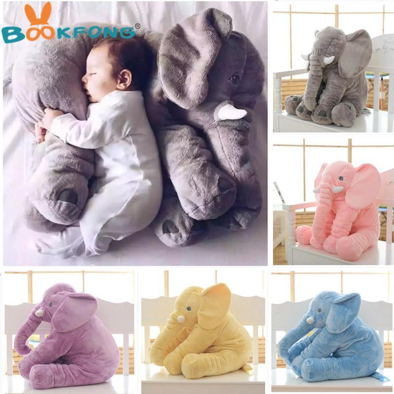 Plush Baby Elephant Stuffed Animal Pillow