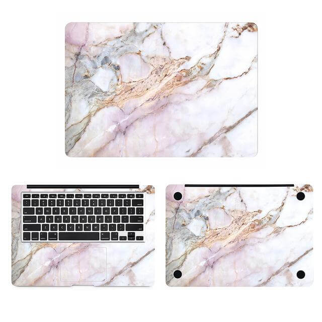 Premium Marble Finish Laptop Skin for Macbooks