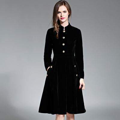 Soft Plush Cold Weather Fashion Dress - Luxicro