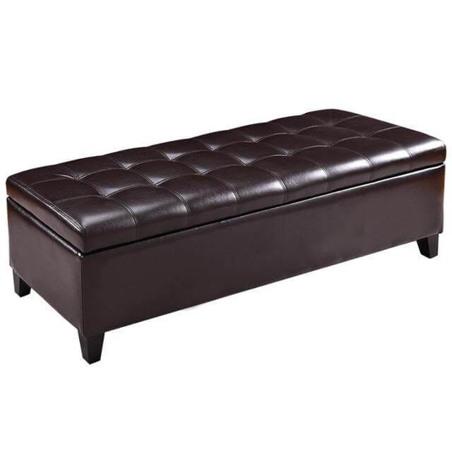 Comfortable Wooden Storage Bench Seat
