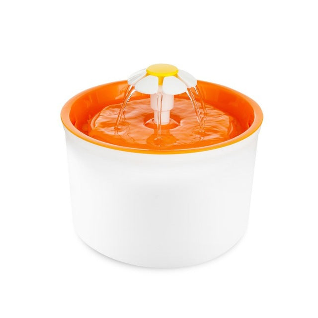 Easy Clean Pet Fountain Flower Water Bowl