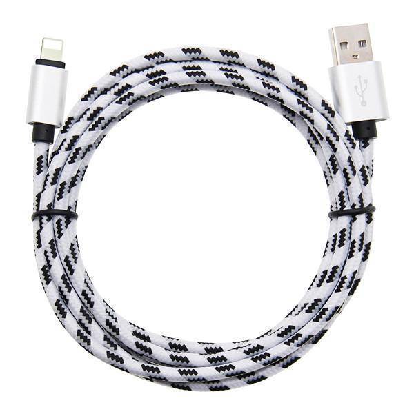 Vibrant 10Ft Braided iPhone Charger Cord