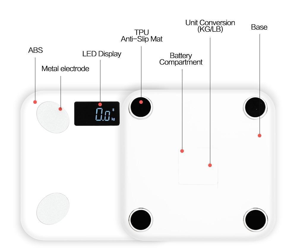Accurate Wireless Digital Scale with Body Fat Tracker