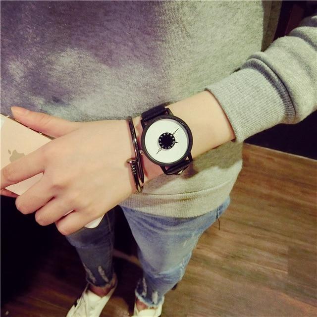 Elegant Real Leather Ladies Fashion Watch