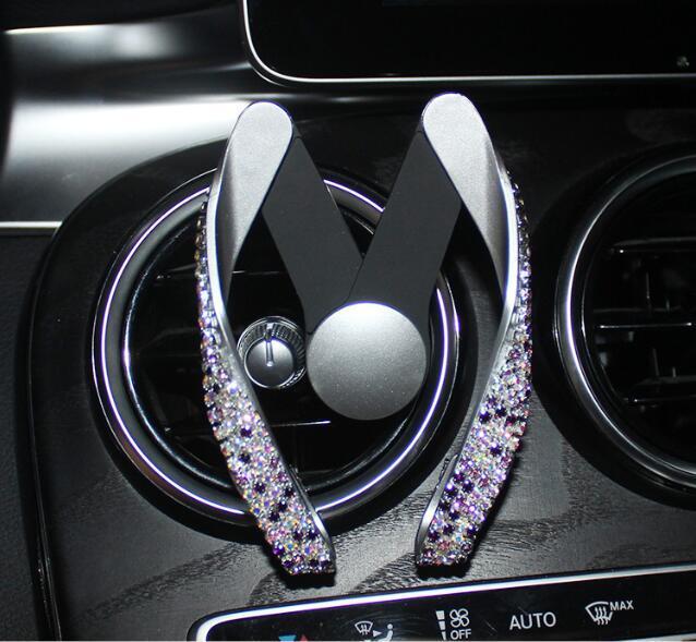 Glittering Crystal Car Phone Mount