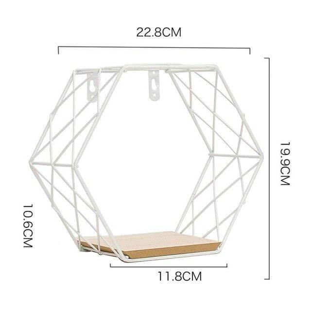 Industrial Style Metal Wall Storage Rack