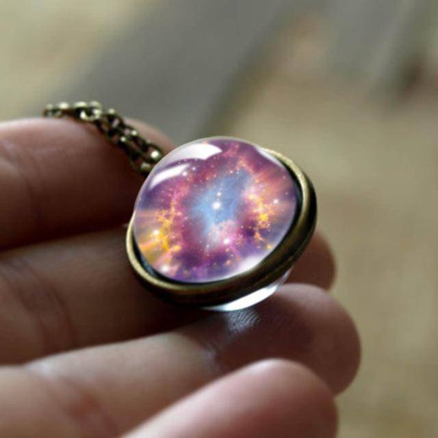 Celestial Star Silver Pendant Necklace
