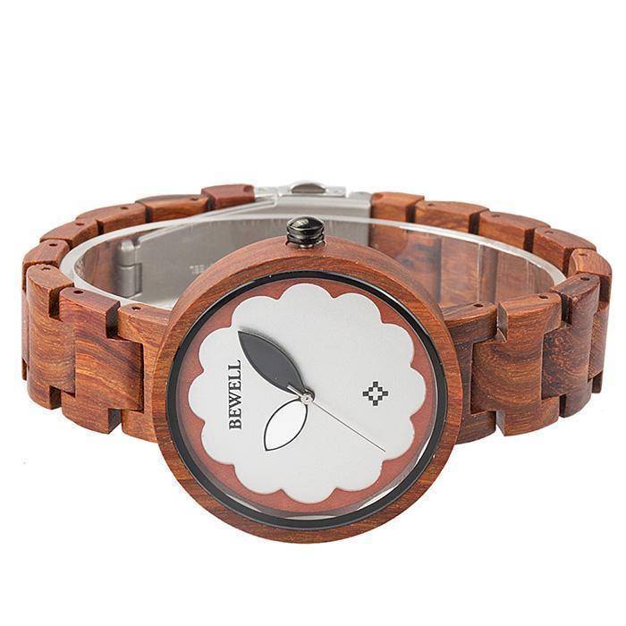 Elegant Wood Women's Quartz Watch