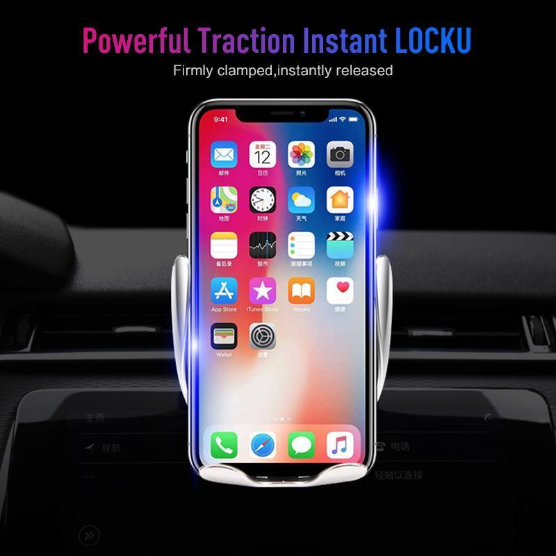 Simple Snap Wireless Phone Car Charger Holder
