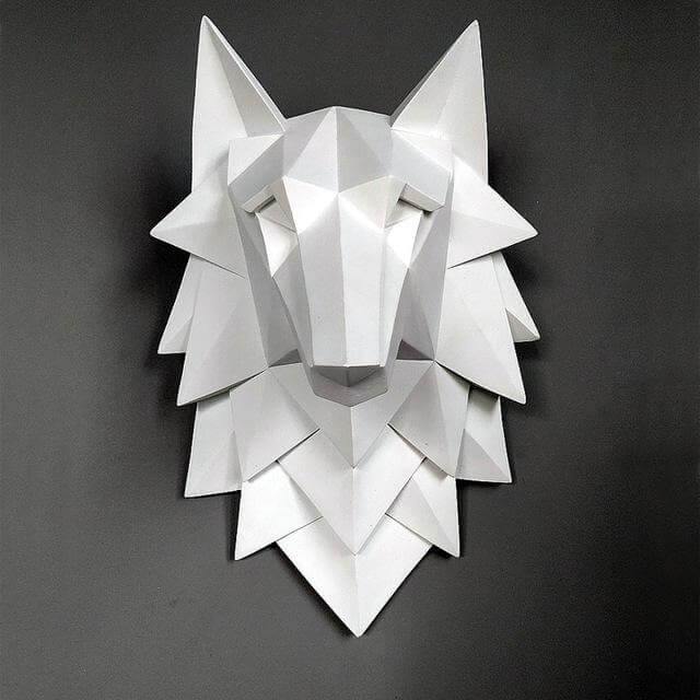 Realistic Wolf Statue Home Decor