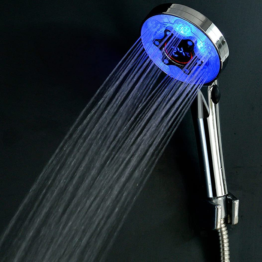 Colorful LED Temperature Control Shower Head - Luxicro