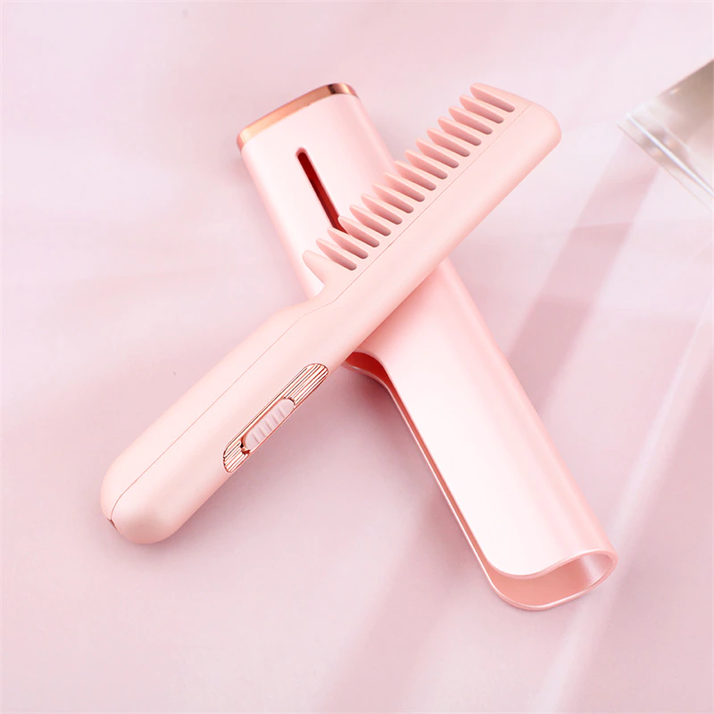 Compact Ceramic Hair Straightening Brush