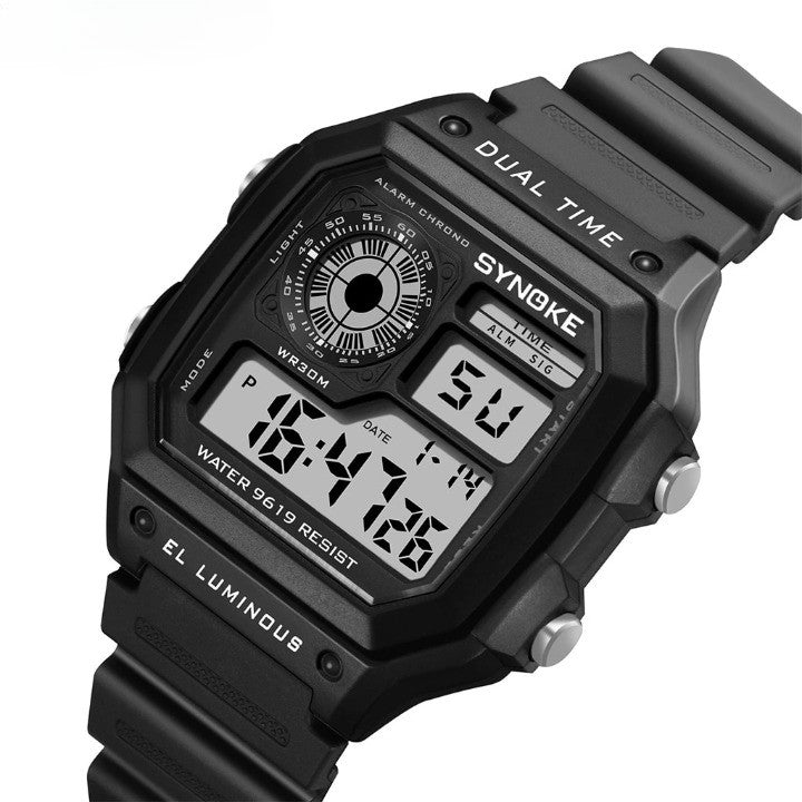 Rugged Waterproof Sports Chronograph Watch