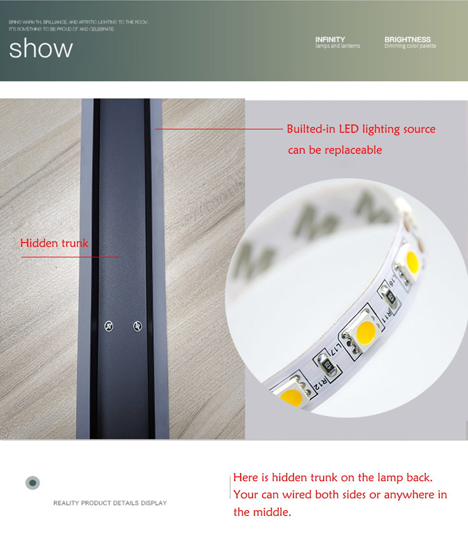 Slim Modern LED Wall Light Fixture