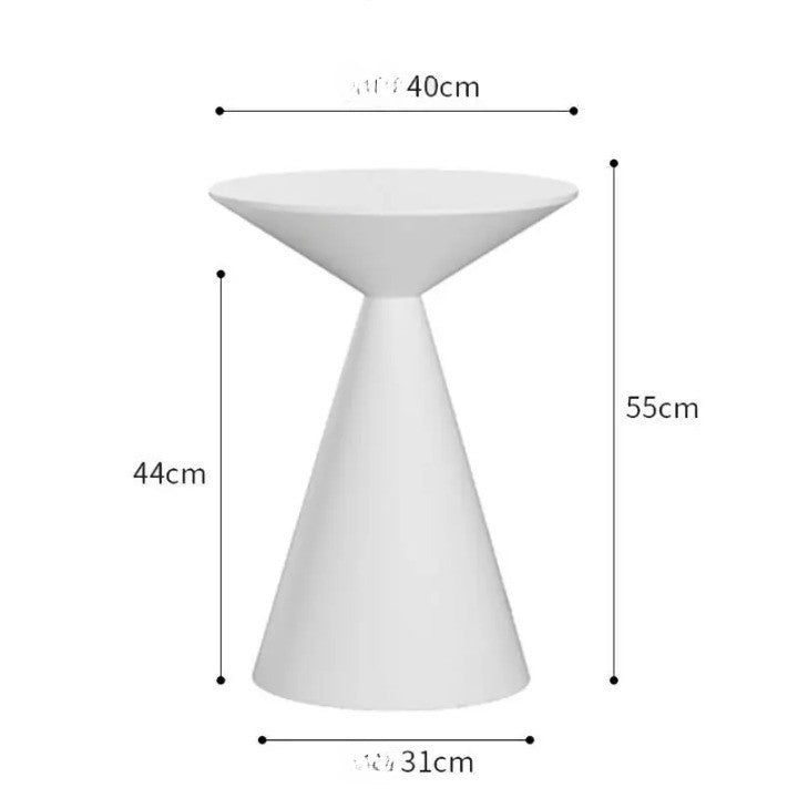 Sleek Circular Glass Contemporary Table Lamp