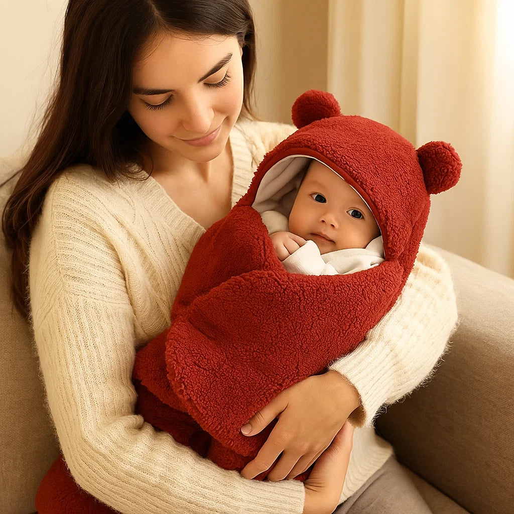 Cute Teddy Soft Blanket and Sleepwear Set