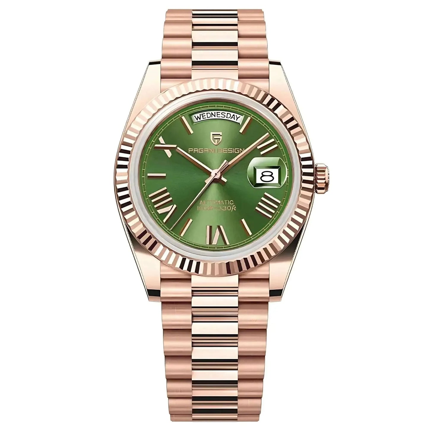 Luxury 40mm Auto Date Watch, Sapphire Crystal