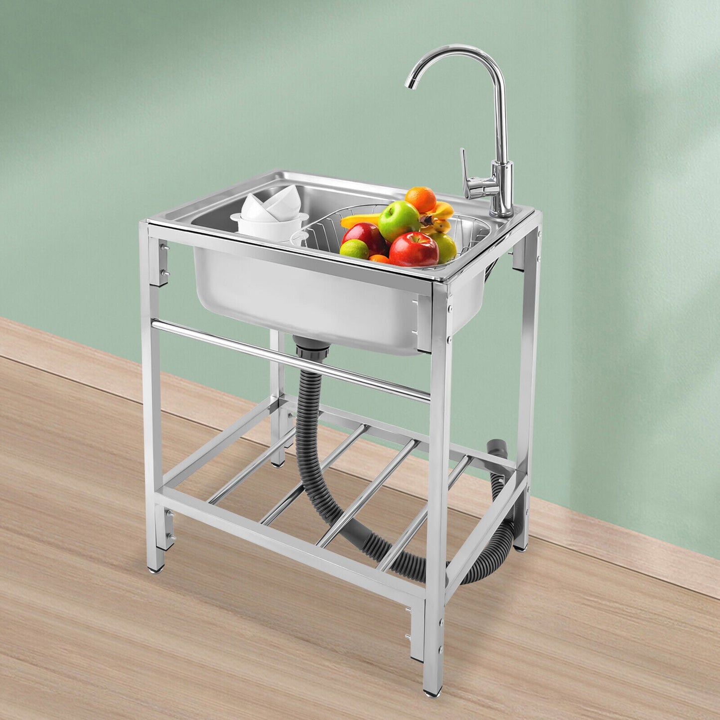 Big Durably Built Free Standing Laundry Sink - Luxicro