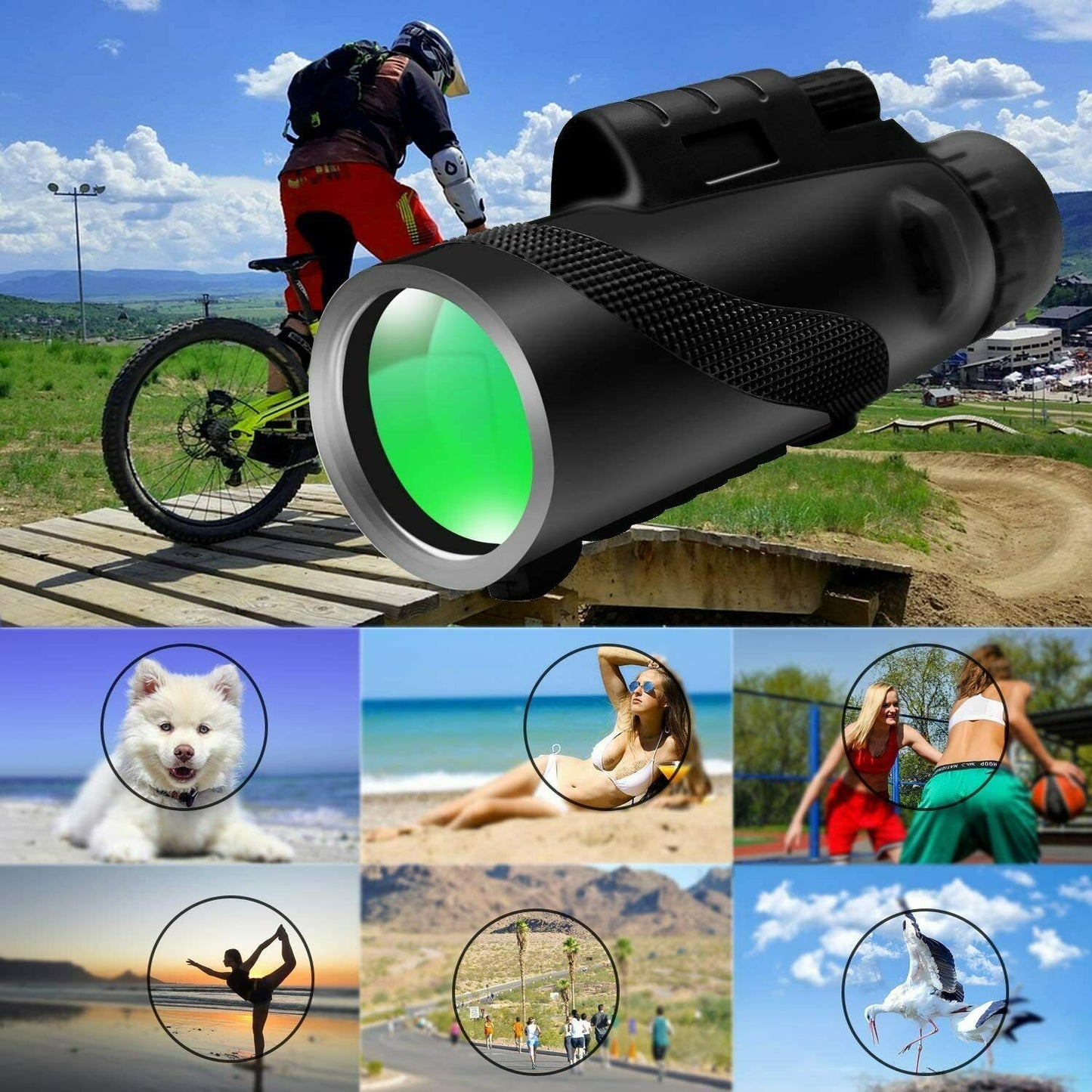 Compact High Powered Monocular Scope 16X52