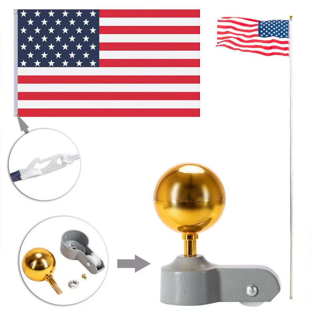 Adjustable Outdoor Flagpole - Luxicro