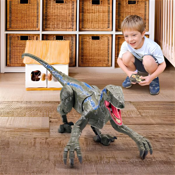 Fun Remote Control Dinosaur Toy with Lights - Luxicro