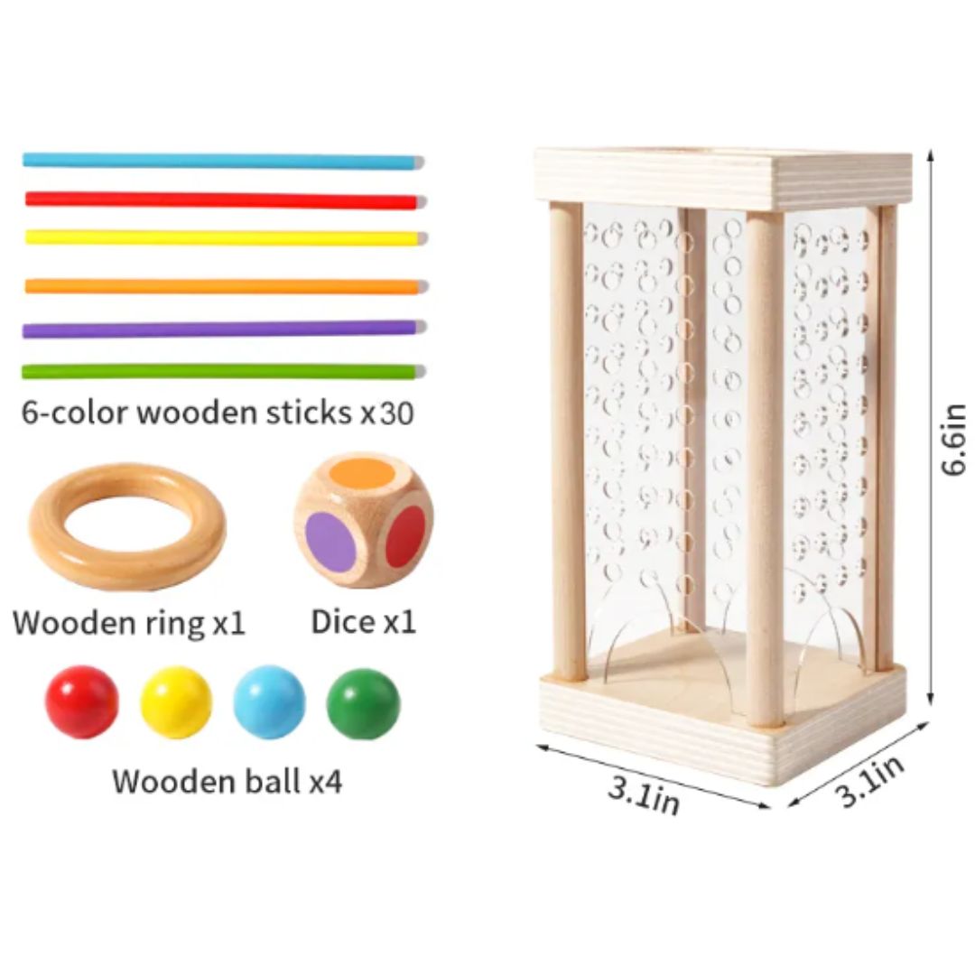Fun Wooden Ball Maze Skill Toy
