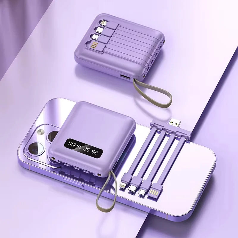 Portable 4-in-1 Quick Charge Power Bank