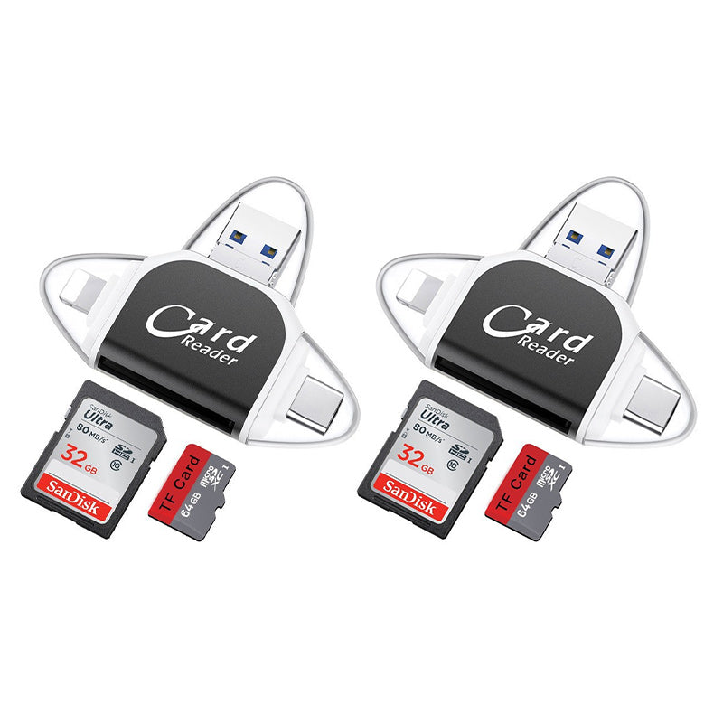4-in-1 USB Multi Card Reader Adapter