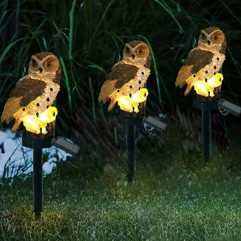 Eco Friendly Garden Owl Light