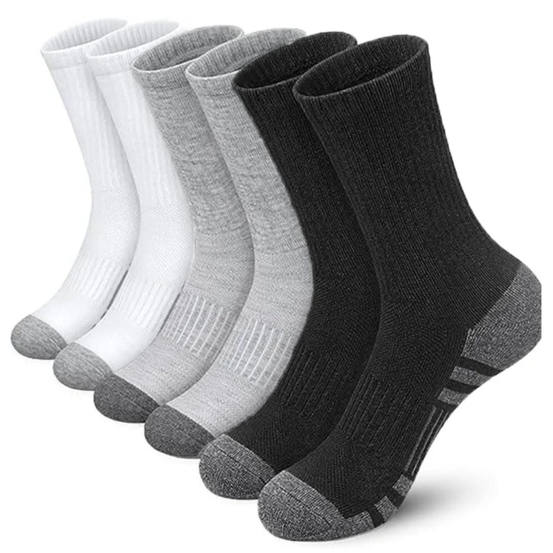Premium Athletic Socks 6-Pack for Fitness