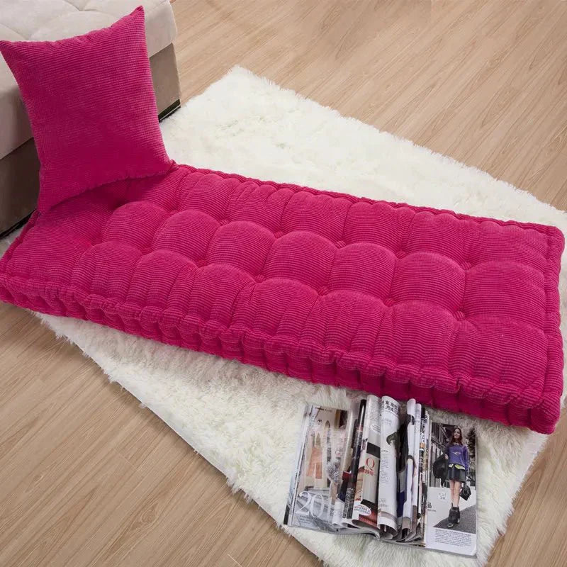 Plush Corduroy Bench Cushion for Comfortable Home Seats