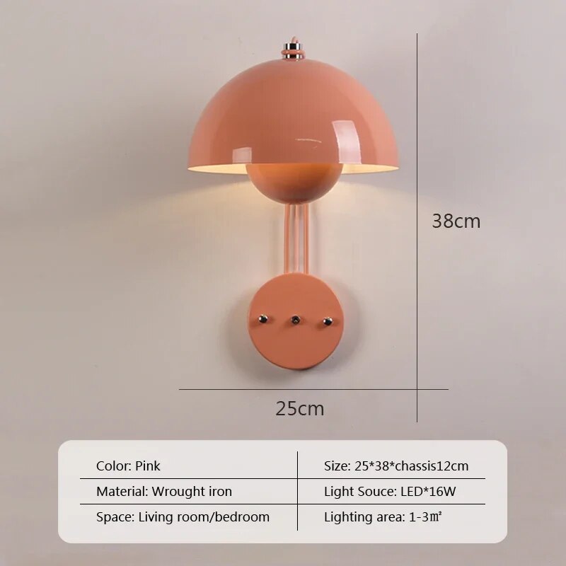 Contemporary Fungi Wall Lamp Shade