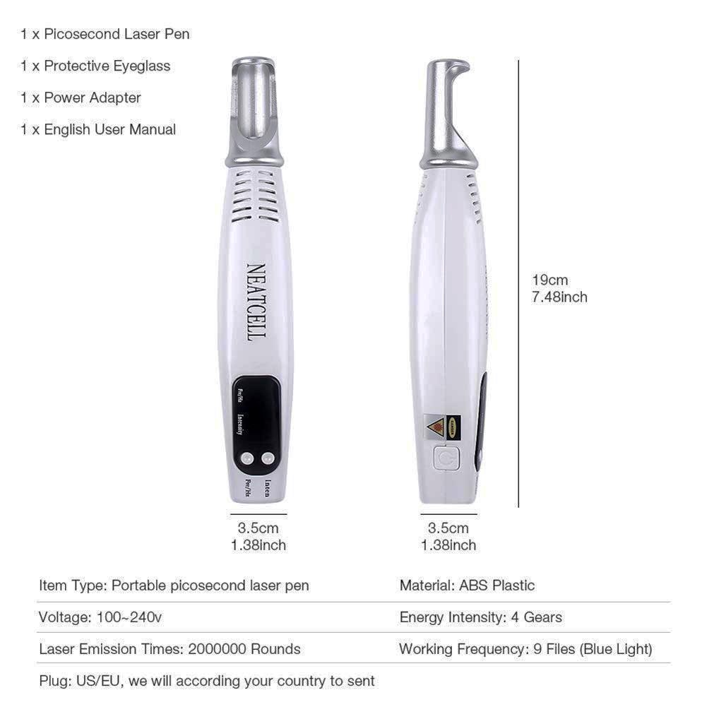 Effective Laser Skin Spot & Tattoo Removal Device