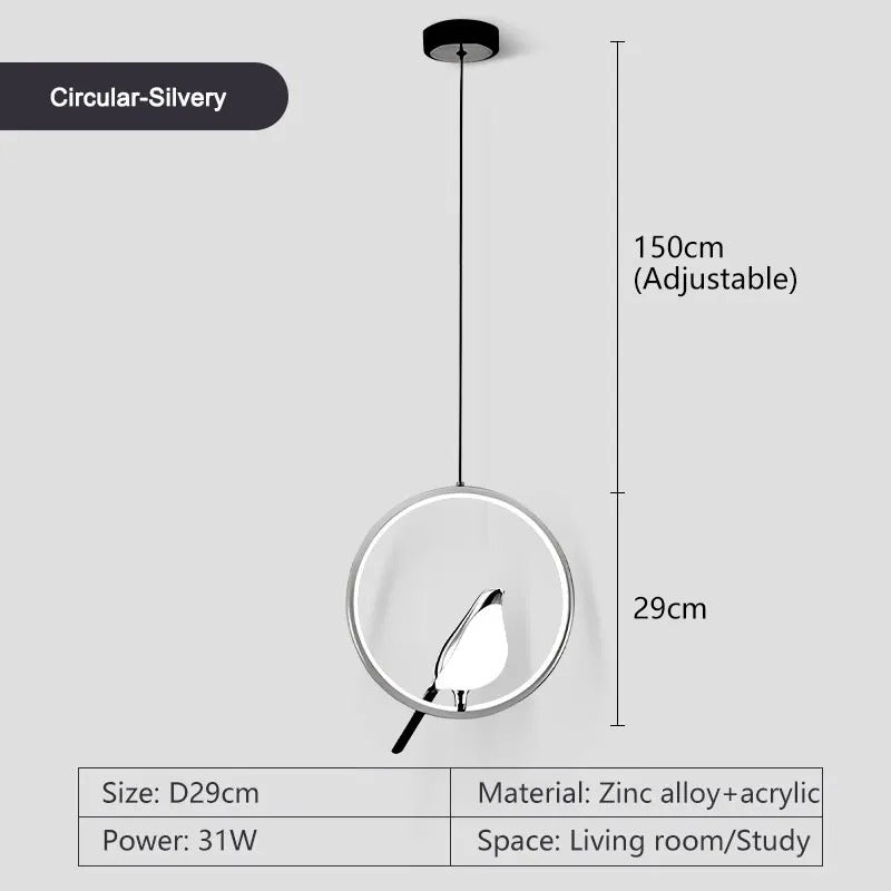 Unique Circular Birdcage Ceiling Light