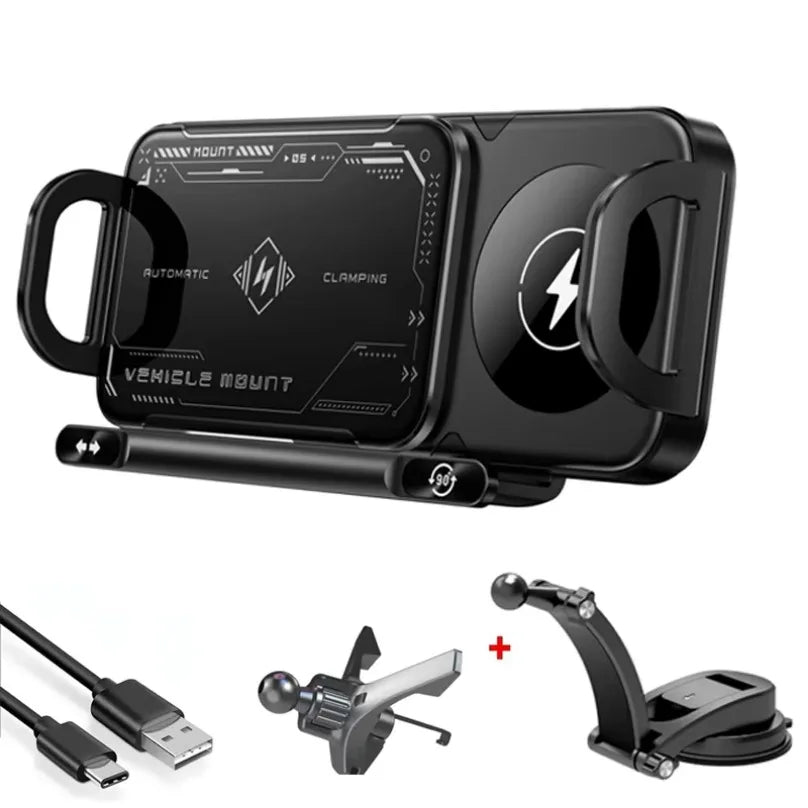 Simple Install Universal Car Phone Wireless Charger Holder
