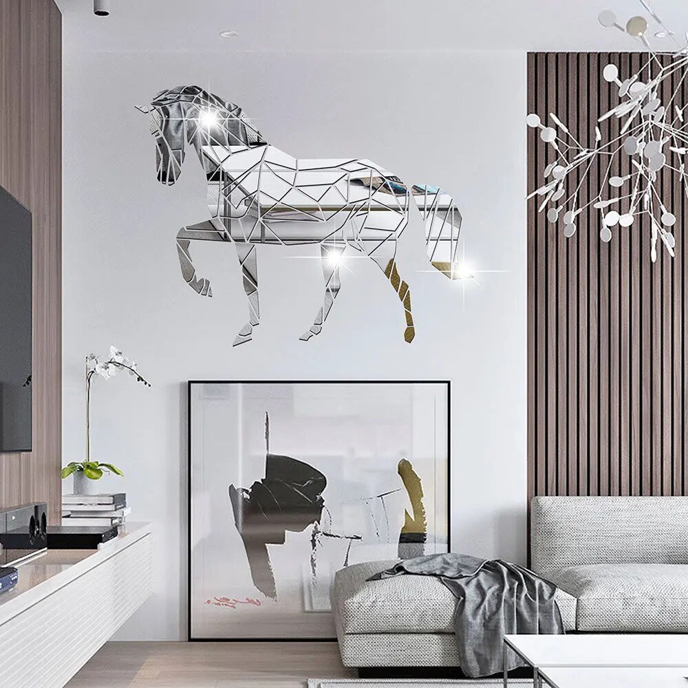Elegant Horse Theme Wall Mirror - Luxicro
