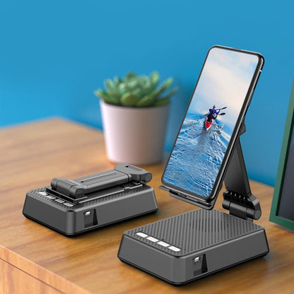 Compact Folding Bluetooth Speaker Phone Holder - Luxicro