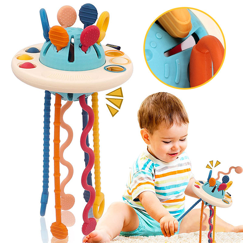 Fun Colorful Silicone UFO Toy - Luxicro