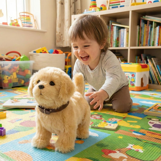 Cuddly Talking Plush Puppy Toy for Children - Luxicro