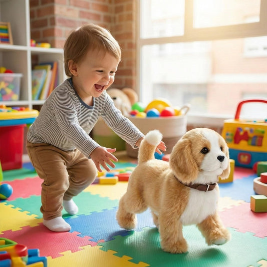 Cute Beagle Robot Dog - Interactive Playful Pet Toy - Luxicro