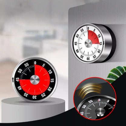Contemporary Silver Kitchen Wall Clock