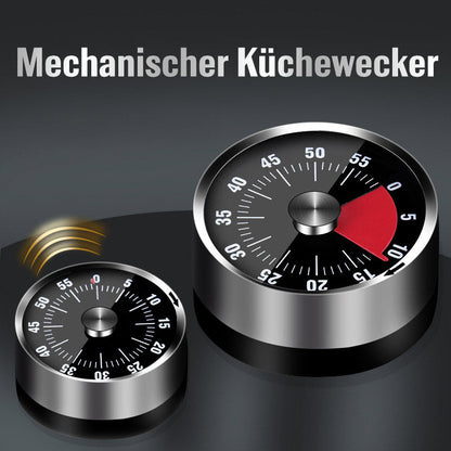 Contemporary Silver Kitchen Wall Clock
