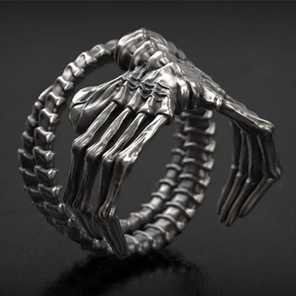 Creepy Alien Face Ring