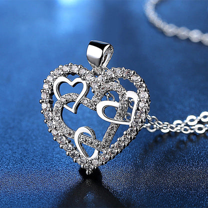 Romantic Locking Heart Chain Necklace - Luxicro