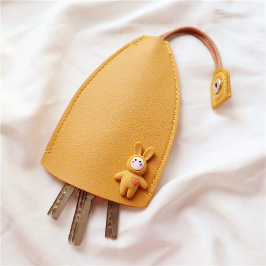 Compact Synthetic Leather Key Pouch - Luxicro
